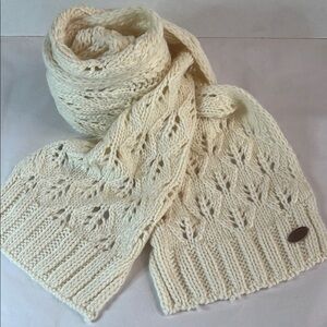 Super Soft Roxy Cream Knit Scarf